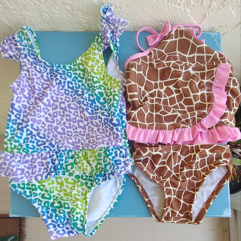 Bundle Of 2 Girl's 18M Swimsuits